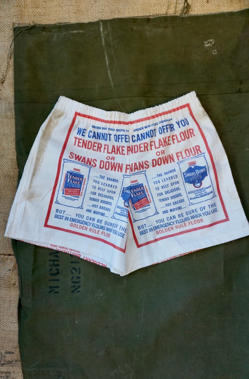 Golden Rule Flour Sack Shorts