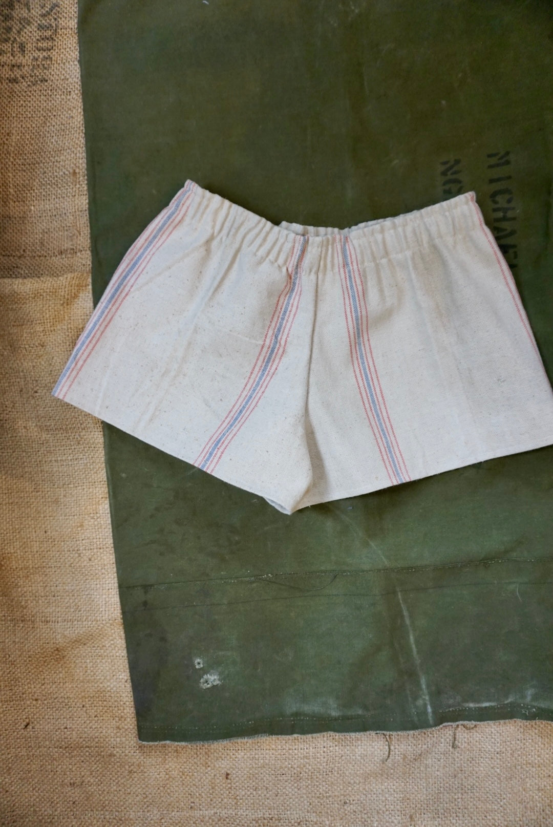 Bemis Seamless Feed Sack Reworked Shorts
