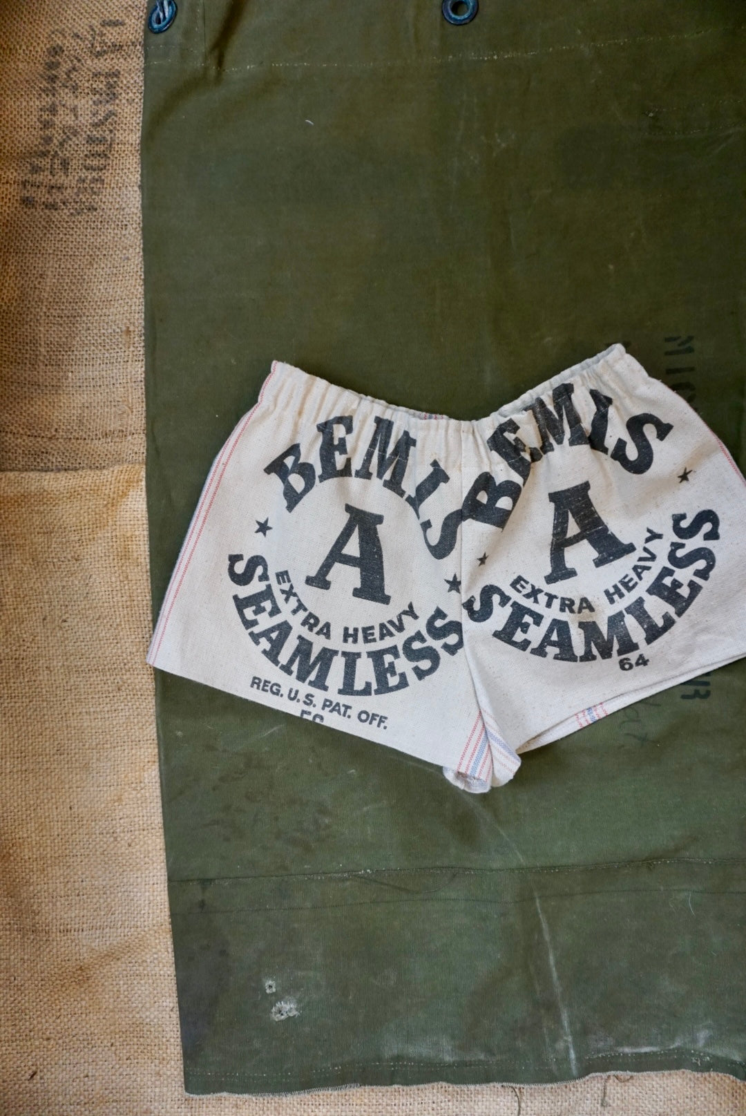 Bemis Seamless Feed Sack Reworked Shorts