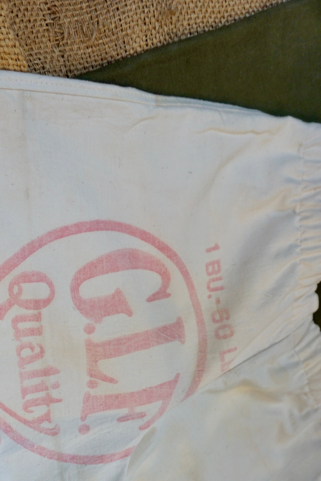 G.L.F Reworked Feed Sack Shorts