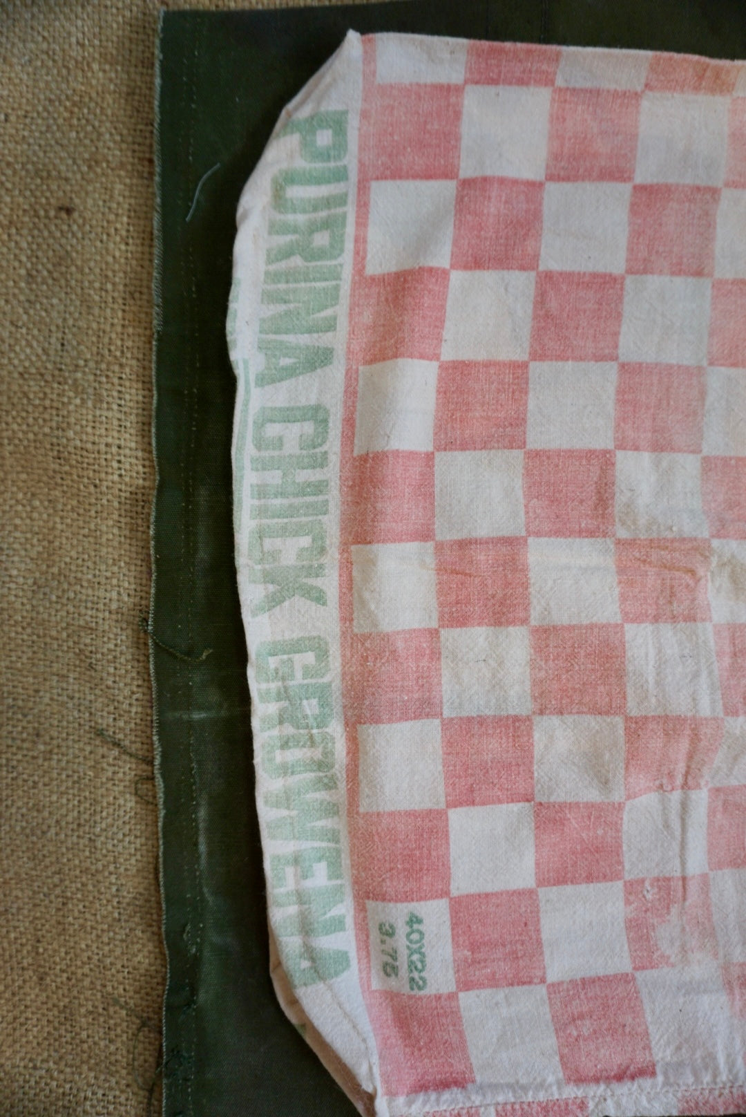 Purina Chick Feed Sack Reworked Skirt