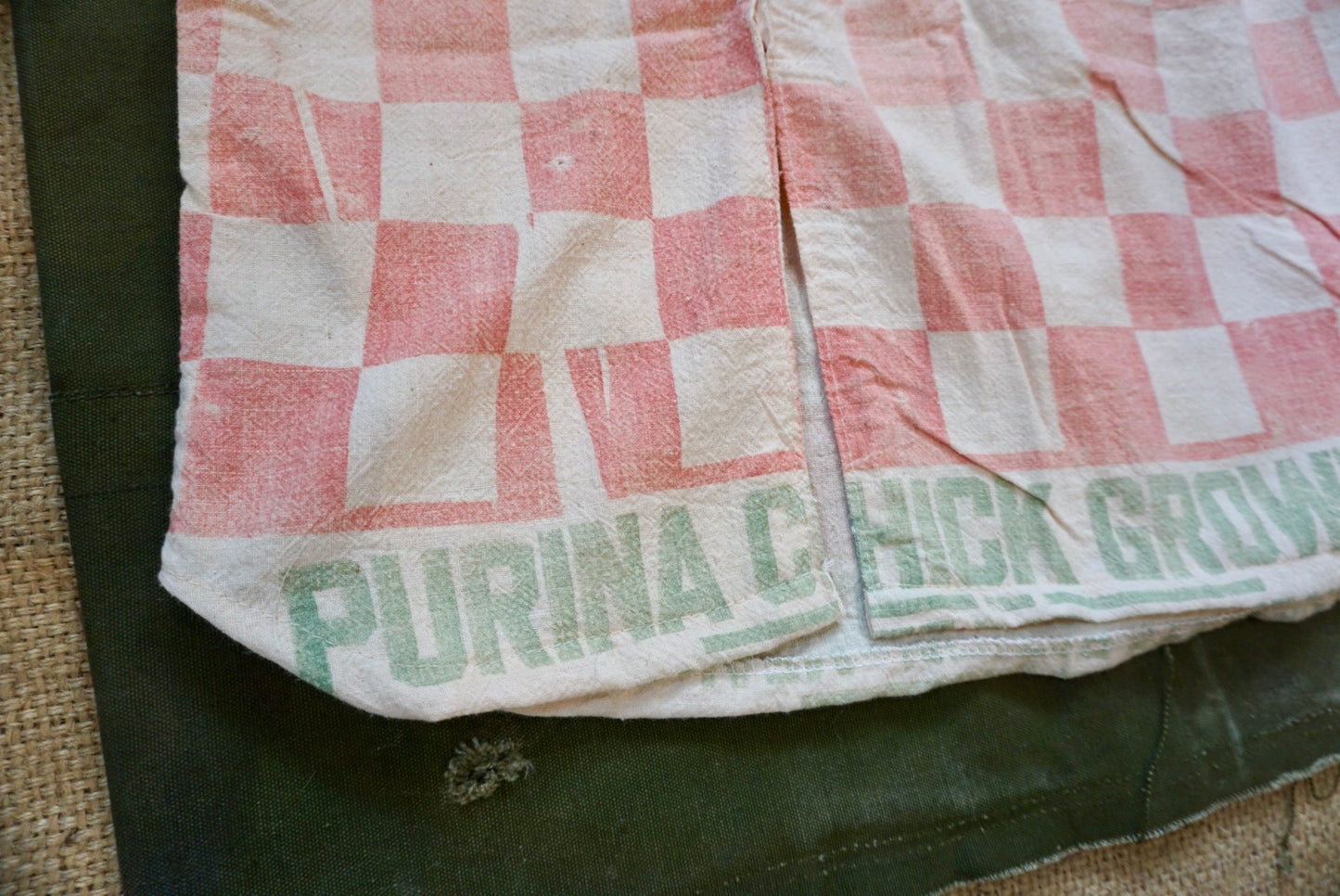 Purina Chick Feed Sack Reworked Skirt