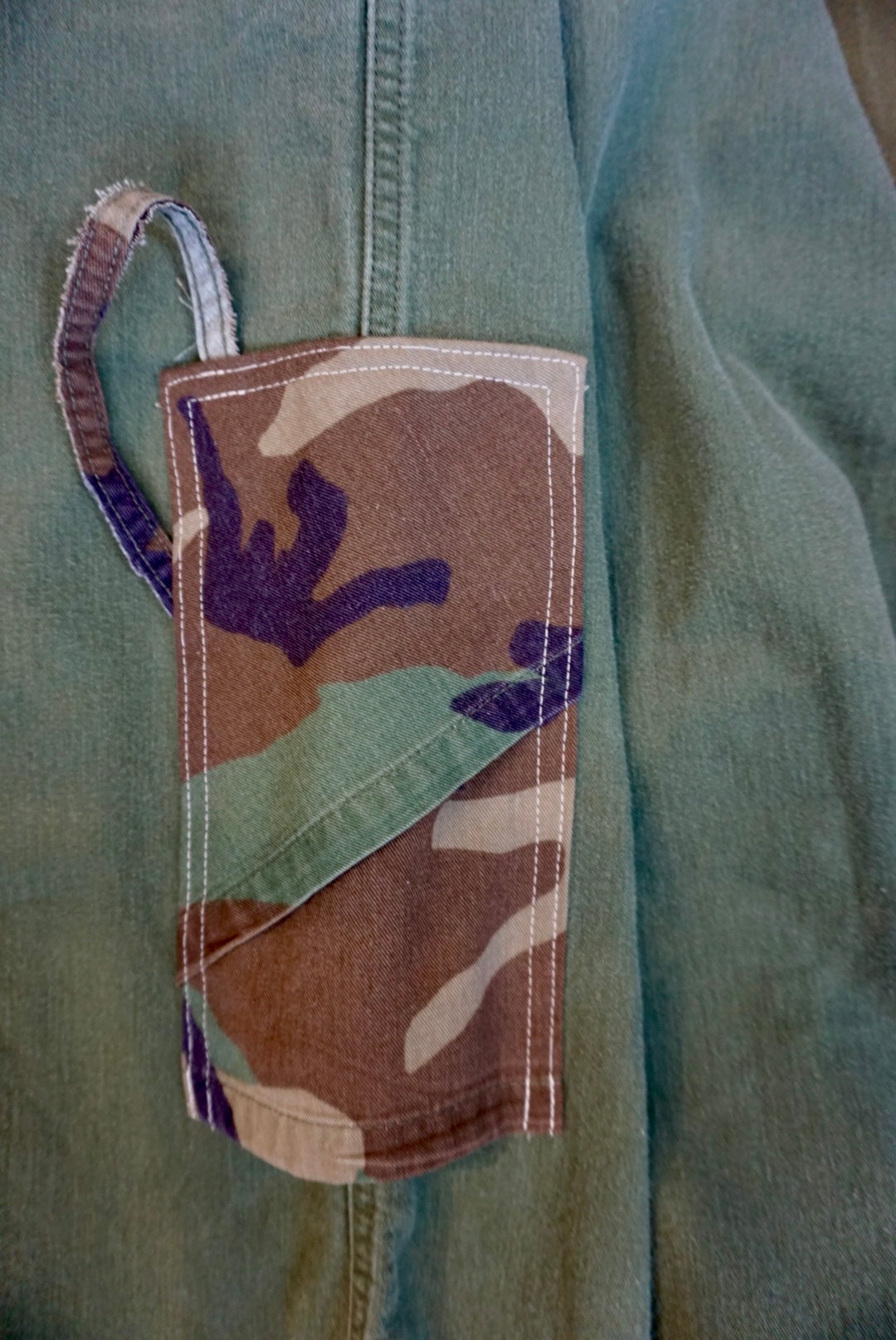 Barrack Bag Reworked Camo Cargo Skirt