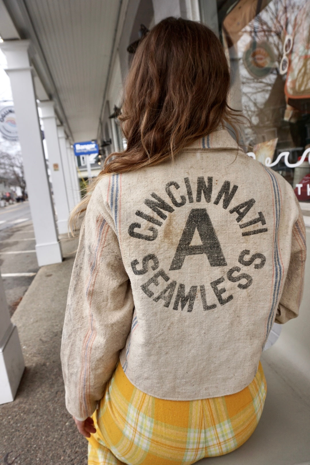 Cincinnati Seamless Pinstripe Upcycled Jacket