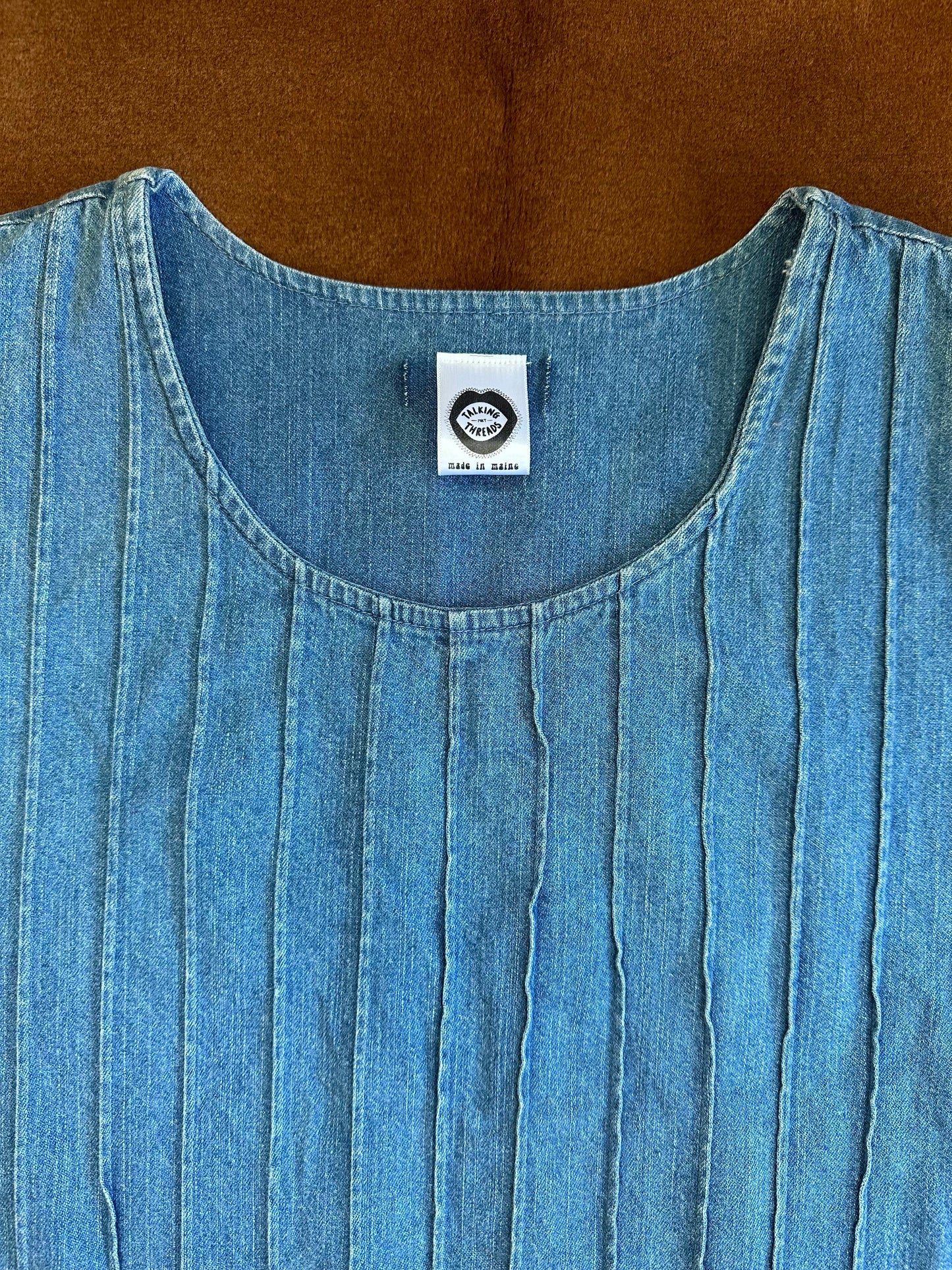 Patchwork Denim Top