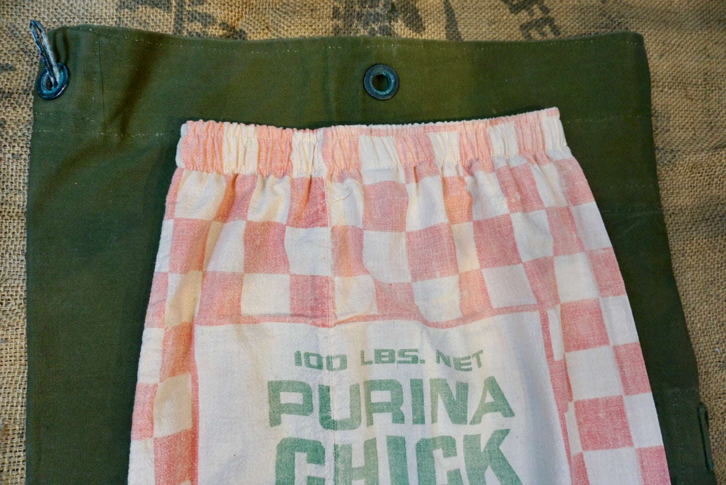Purina Chick Feed Sack Reworked Skirt